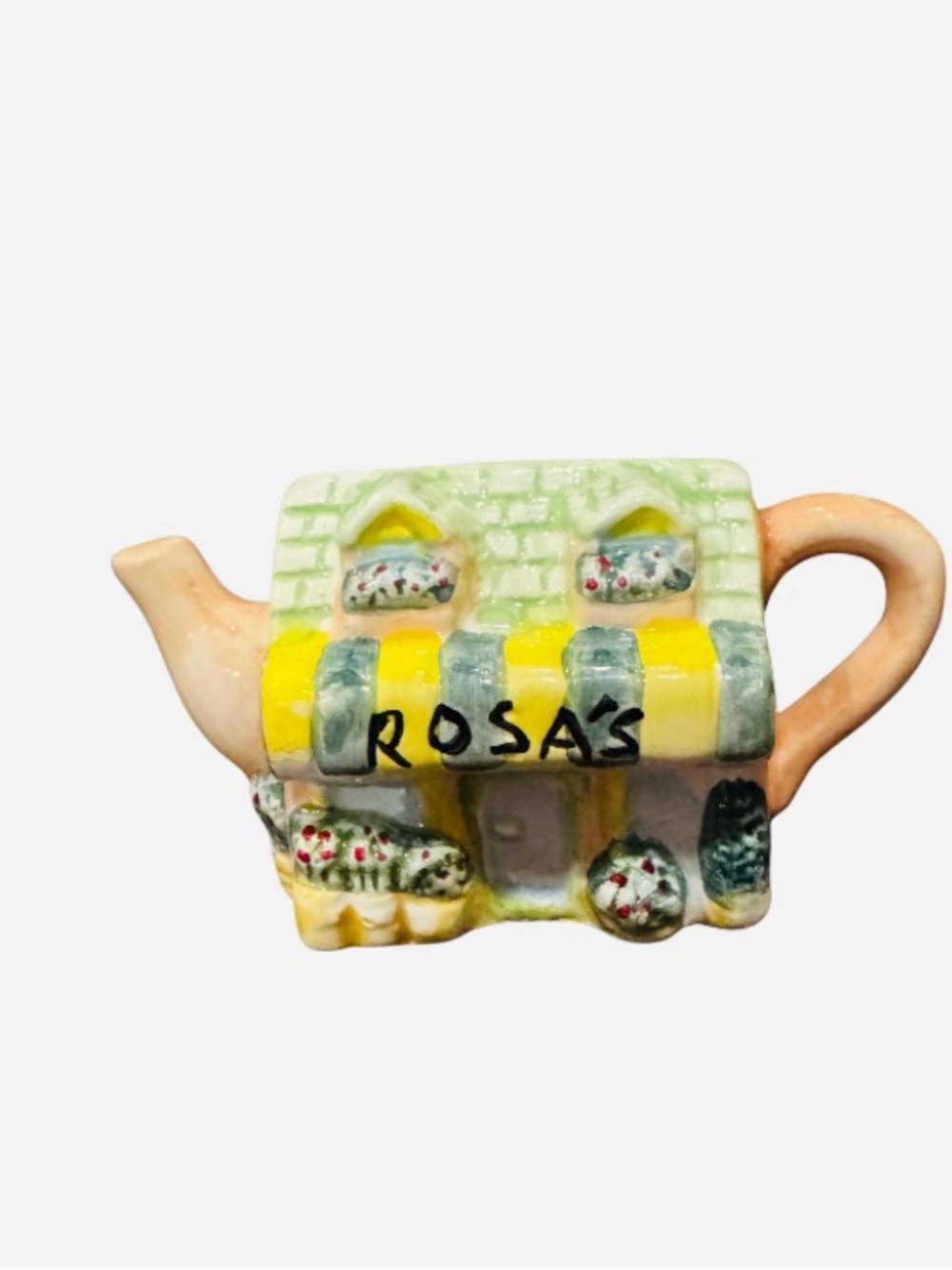 Red Rose Miniature Teapot Rosa’s Cafe 1997